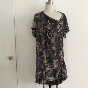 All Saints Silk Circus Tunic Dress